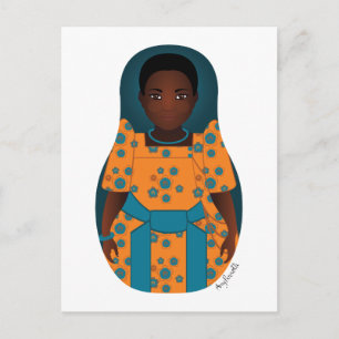 Ugandan Matryoshka Postcard