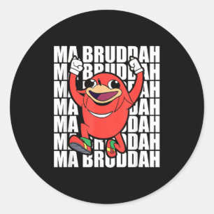 Ugandan Meme Warrior Tribe Vr Classic Round Sticker