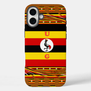 Uganda's Heartbeat: A Symphony of  Symbol Colours iPhone 16 Plus Case