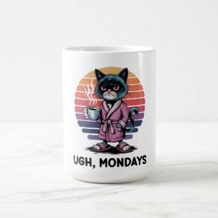 Ugh Mondays Funny Cat Coffee Lovers Employees Mug