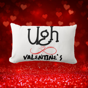 Ugh Valentine's - Was Mine on white   Lumbar Cushion