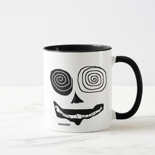 ugly black and white mug (Right)