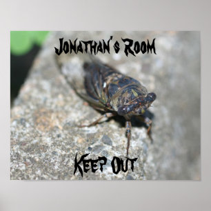 Ugly Bug Kids Room Personalized Wall Door Poster