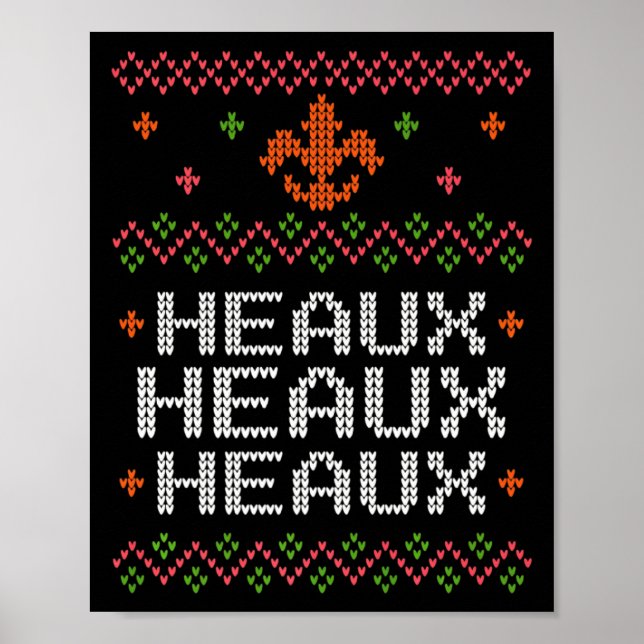 Ugly Cajun Christmas Xmas New Orleans Southern Lou Poster (Front)