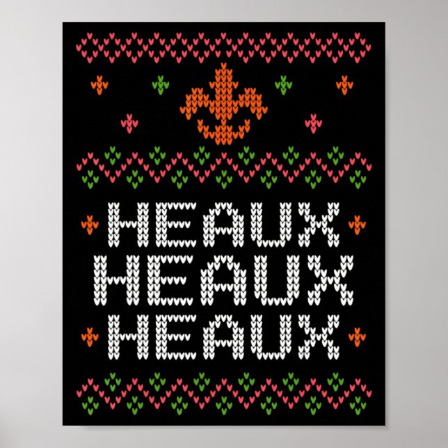 Ugly Cajun Christmas Xmas New Orleans Southern Lou Poster (Front)