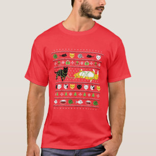 Ugly Cat Merry Christmas Ugly Sweater - Cute Xmas