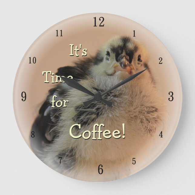 Ugly Chick Large Clock (Front)