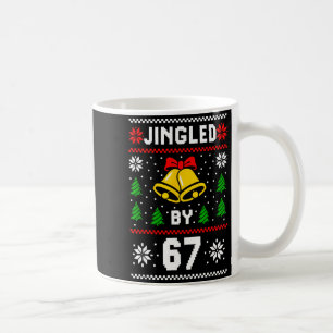 Ugly Christmas 67 Meme Design Funny Six Seven Hand Coffee Mug