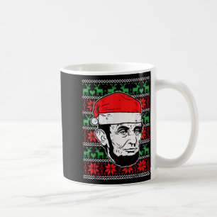 Ugly Christmas Abe Shirt Abraham Lincoln Santa Pat Coffee Mug