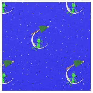 ugly christmas alien xmas tree moon fabric