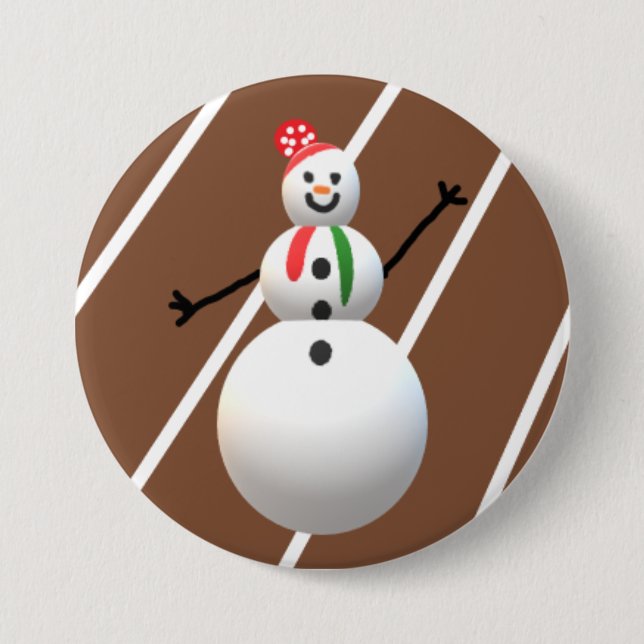 Ugly Christmas Button Snowman (Front)