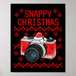Ugly Christmas Camera Photographer Xmas Photograph Poster