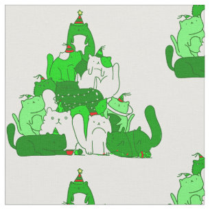 ugly christmas cat tree festive fabric