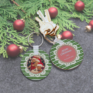 Ugly Christmas Chic green-based Keychain