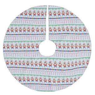 Ugly Christmas Dabbing Santa Brushed Polyester Tree Skirt