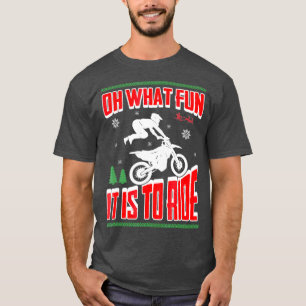 Ugly Christmas Dirt Bike Motocross Xmas T-Shirt
