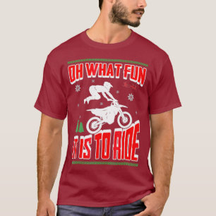 Ugly Christmas Dirt Bike Motocross Xmas T-Shirt