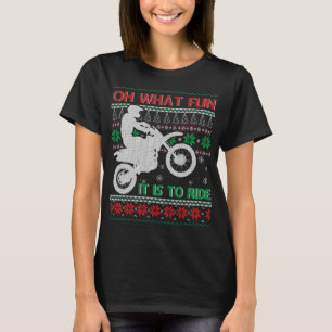 Ugly Christmas Dirt Bike sweater style