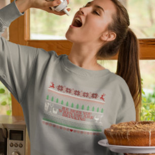 Ugly Christmas Drinking Cocktail Funny Sweater