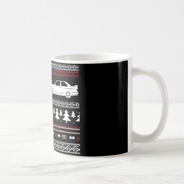 Ugly Christmas European Sports Car Mug (Right)