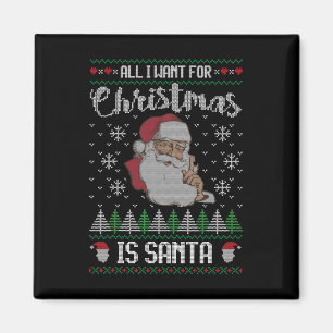 Ugly Christmas - Family Pajama Shirt With Santa Magnet