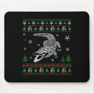 Ugly Christmas For Alligator Lovers Fun Ugly Mouse Pad