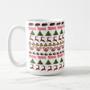 Ugly Christmas: Fun At Christmas Time Pattern, Coffee Mug