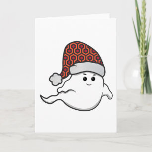 ugly christmas ghost spooky hotel carpet invitation