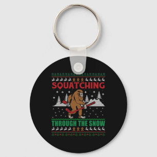 Ugly Christmas Ice Hockey - Squatching Through The Key Ring