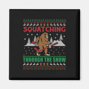 Ugly Christmas Ice Hockey - Squatching Through The Magnet