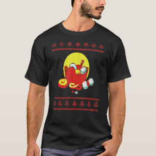 Ugly Christmas Knitting Knit Basket Ugly Christmas T-Shirt