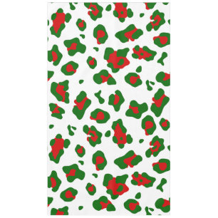 ugly christmas leopard animal print tablecloth