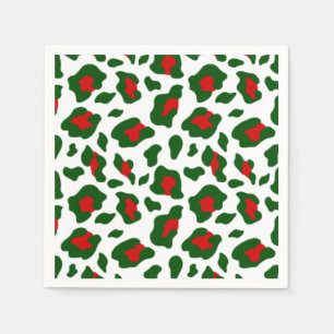 ugly christmas leopard print napkin