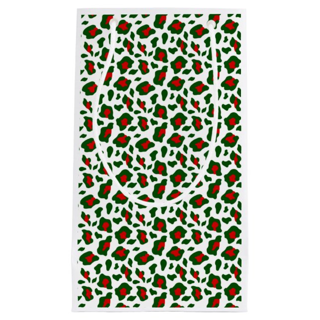 ugly christmas leopard print small gift bag (Front)