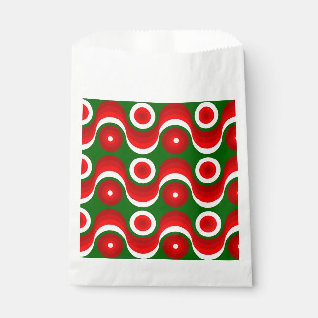 ugly christmas mod groovy green  favour bag (Front)