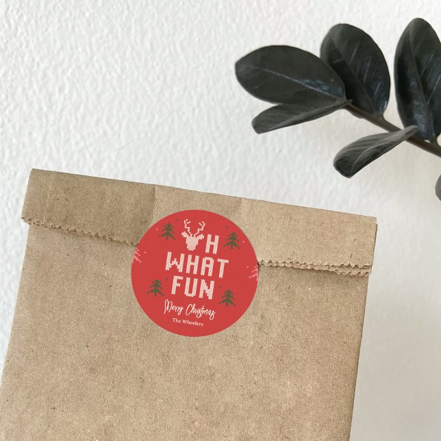 Ugly Christmas Party Favour Sticker (Creator Uploaded)