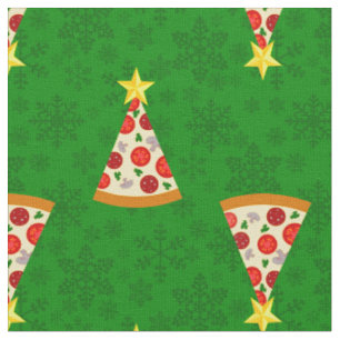 ugly christmas pizza tree funny italian xmas green fabric