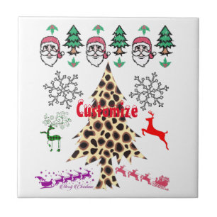 Ugly Christmas Random Mishmash Thunder_Cove Ceramic Tile