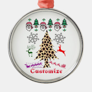 Ugly Christmas Random Mishmash Thunder_Cove Metal Ornament