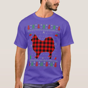Ugly Christmas Red Plaid Pomeranian Dog Lover Matc T-Shirt