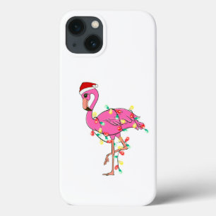 ugly christmas santa claus flamingo iPhone 13 case