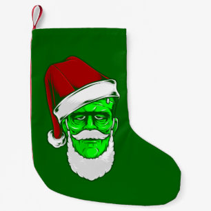 ugly christmas santa claus frankenstein monster small christmas stocking