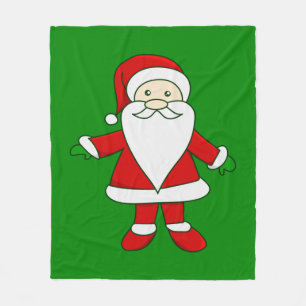ugly christmas santa claus funny xmas fleece blanket