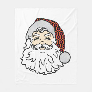 ugly christmas santa claus spooky hotel carpet fleece blanket