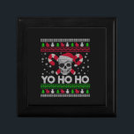 Ugly Christmas Santa Pirate Yo Ho Ho   Gift Box<br><div class="desc">Ugly Christmas Santa Pirate Yo Ho Ho</div>