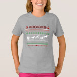 Ugly Christmas Santa Sled with Unicorns T-Shirt<br><div class="desc">This design was created though digital art. You may change the style of this shirt by choosing More > under the style option. It may be personalised by clicking the customise button and changing the colour, adding a name, initials or your favourite words. Contact me at colorflowcreations@gmail.com if you with...</div>