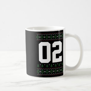Ugly Christmas Style Jersey Number 02 Holiday Part Coffee Mug
