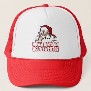 Ugly Christmas Swear Santa Claus Trucker Hat