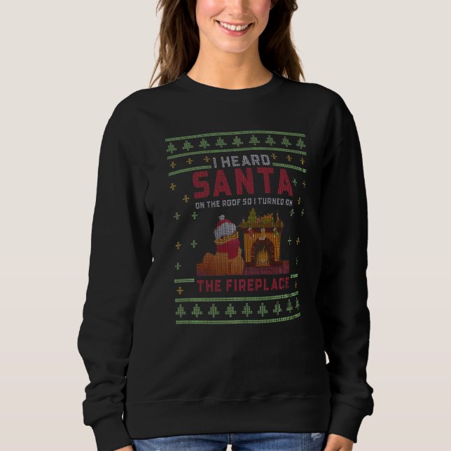 Ugly Christmas Sweater Annoyed Cats Hates Santa  1 (Front)