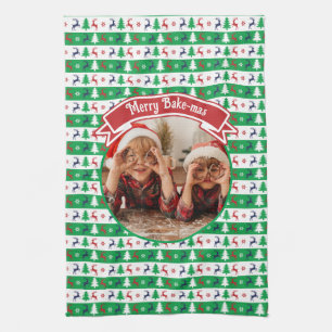 Ugly Christmas Sweater Bright Jumper Photo  Tea Towel